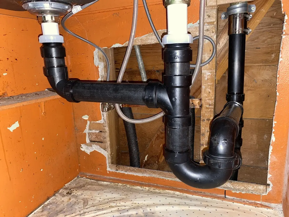 Professional Shower Installation equipment and tools on the job in Mill Bay